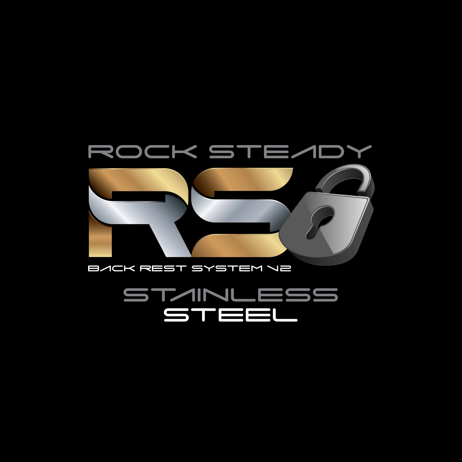 ROCK STEADY BACK REST SYSTEM V2 STAINLESS STEEL
