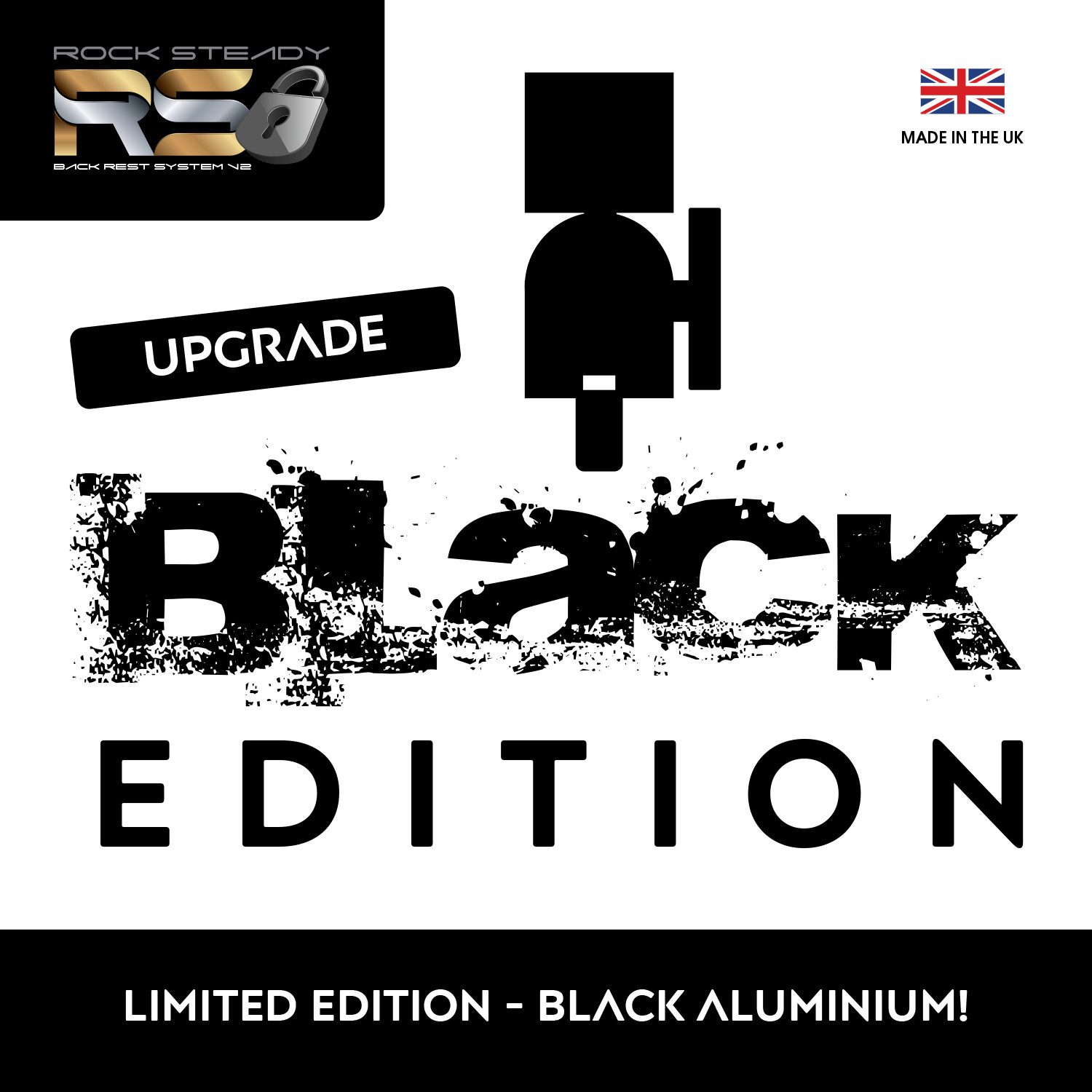 ROCK STEADY BACK REST SYSTEM V2 BLACK EDITION - UPGRADE